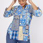 Roz & Ali Denim Friendly Patchwork Popover - Plus