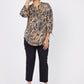 Roz & Ali Paisley Tie Sleeve Popover - Plus