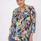 Roz & Ali Floral Mesh Pintuck Popover - Plus