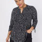 Roz & Ali Hearts Tie Sleeve Popover - Plus