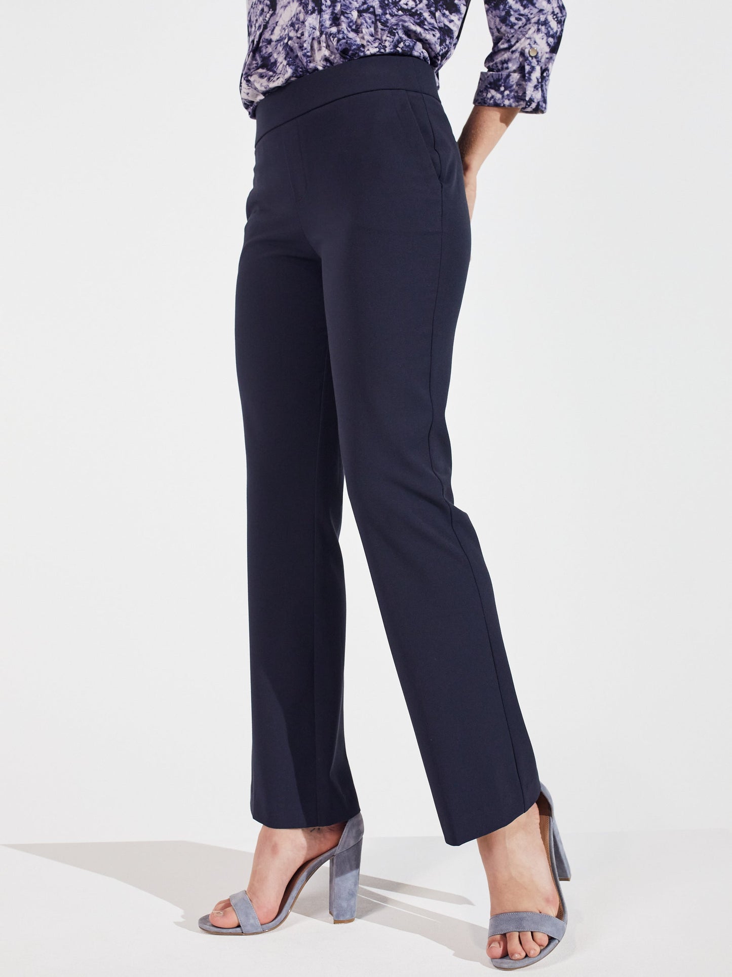 Roz & Ali Secret Agent Slight Bootcut Pants - Petite