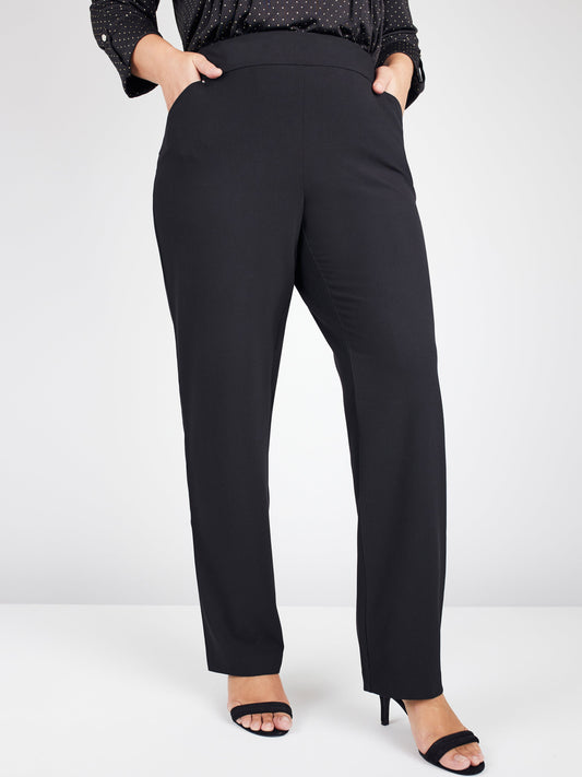 Roz & Ali Secret Agent Pants with Cateye Rivets - Short Length - Plus