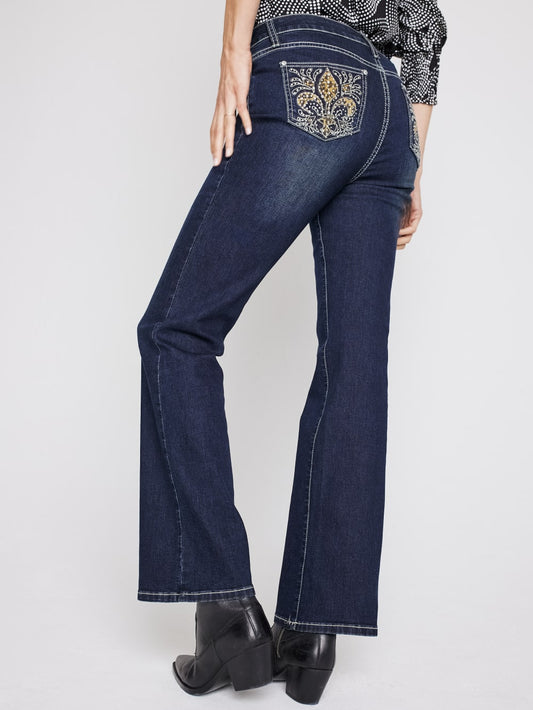 Westport Signature Bootcut Jeans with Bling Back Pocket