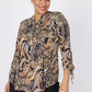 Roz & Ali Paisley Tie Sleeve Popover - Plus