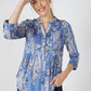 Roz & Ali Denim Paisley Pintuck Popover