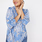 Roz & Ali Denim Paisley Pintuck Popover - Plus